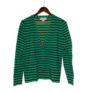 Michael Michael‎ Kors Knit Cardigan Academia Preppy School Office Work Women M